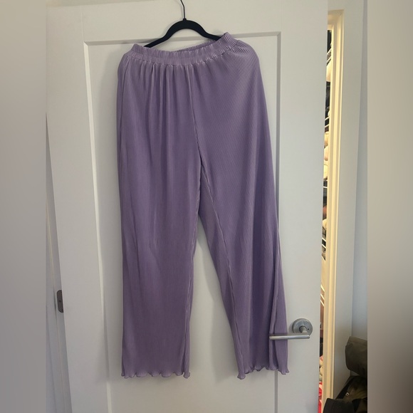 ACOA Purple/Lavender Ribbed Matching Set - Picture 3 of 3